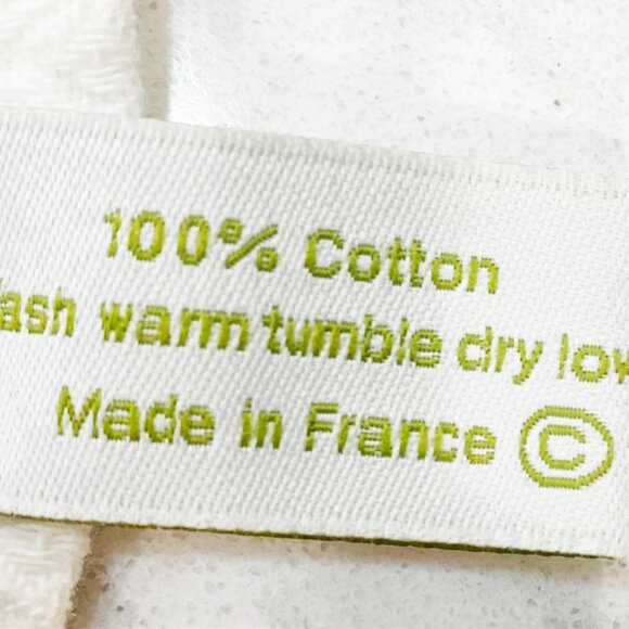 Vanderpool & McCoy Cucina Tea Dish Towel White 100% Cotton Made in France - Picture 5 of 5